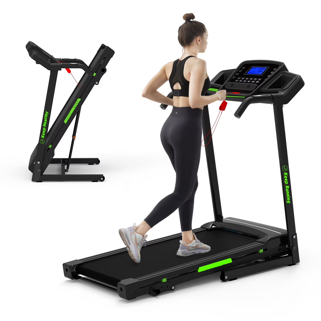 3.5HP 330 lb Weight Foldable Electric Running Walking Machine with Bluetooth/APP for Home, Fitness Jogging Exercise, Easy Installation and Space Saver for Home Office Gym
