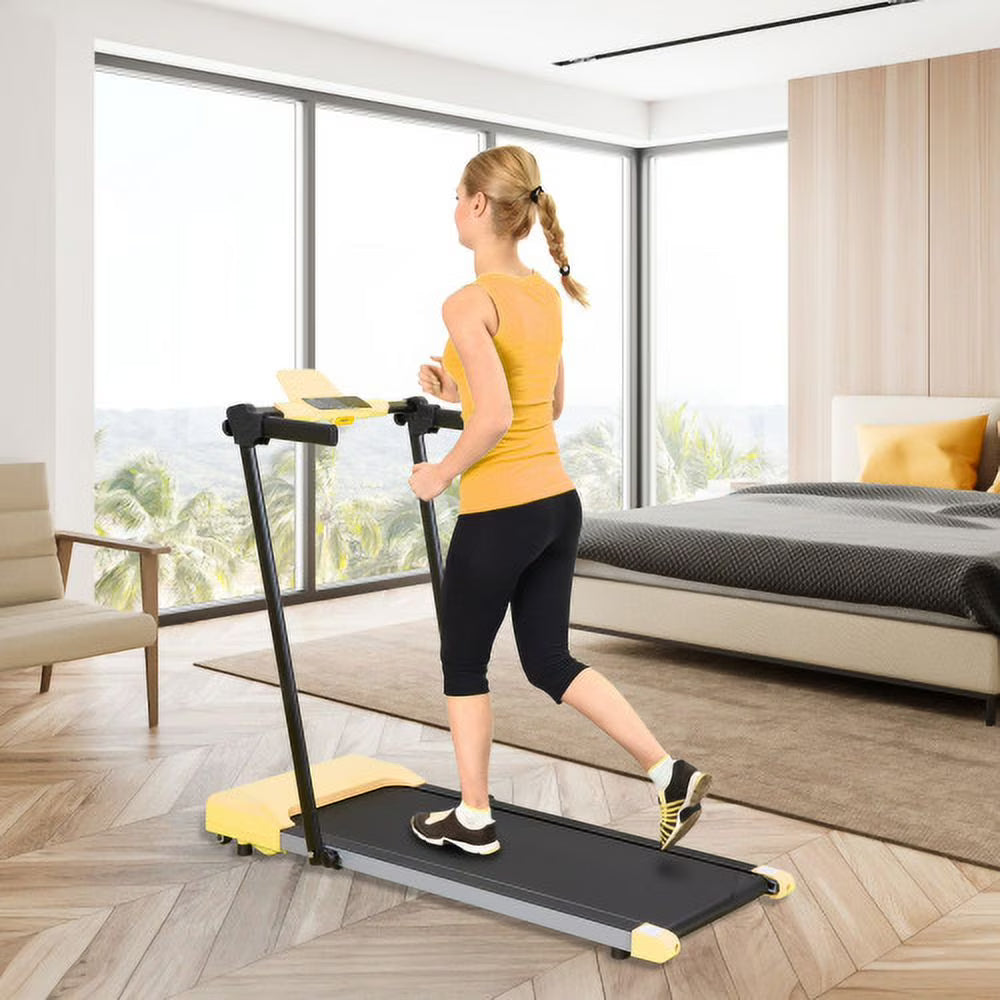 Ambifirner Portable Folding Treadmill, 3.0 HP Foldable Compact Treadmill for Home Office with 300 lb Capacity for Walking & Running