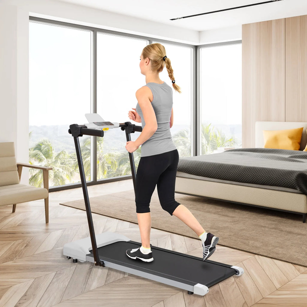 Ambifirner Portable Folding Treadmill, 3.0 HP Foldable Compact Treadmill for Home Office with 300 lb Capacity for Walking & Running