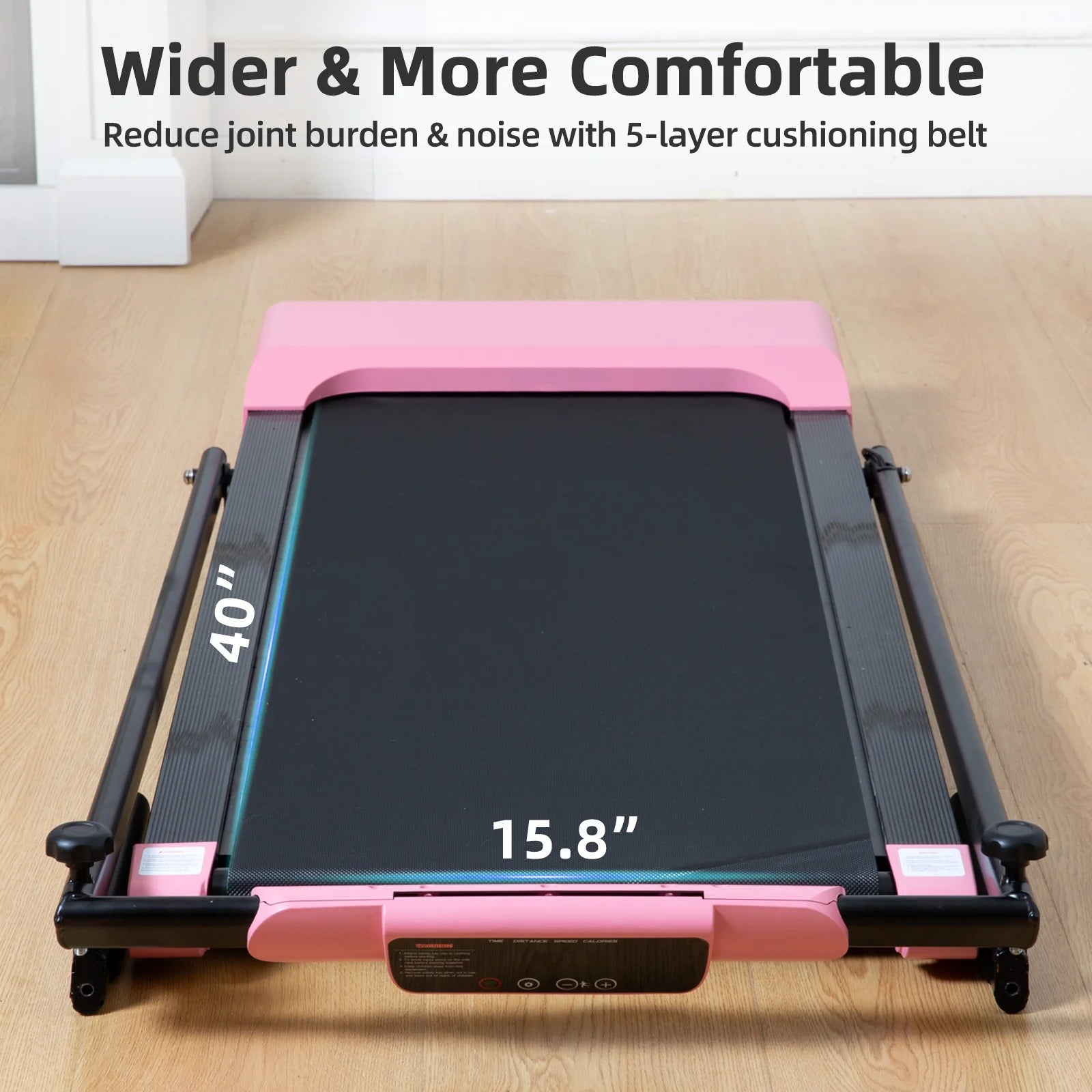 Ambifirner Portable Folding Treadmill, 3.0 HP Foldable Compact Treadmill for Home Office with 300 lb Capacity for Walking & Running