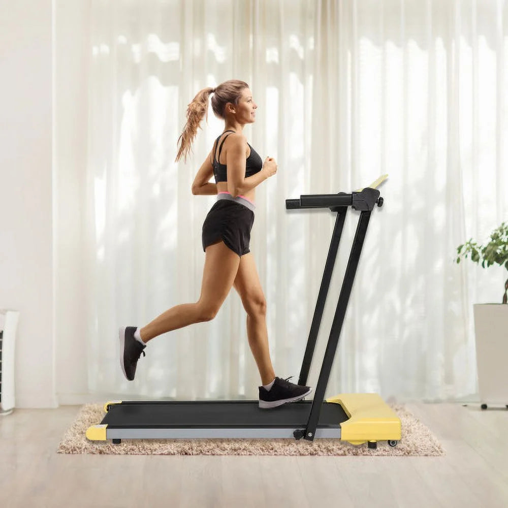Ambifirner Portable Folding Treadmill, 3.0 HP Foldable Compact Treadmill for Home Office with 300 lb Capacity for Walking & Running