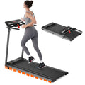 EUROCO 2.5HP Folding Treadmill with 7.5mph Speed, 265 lb Walking Exercise Treadmill with LED Display, 3 - Level Incline and 12 Preset Program for Home Office