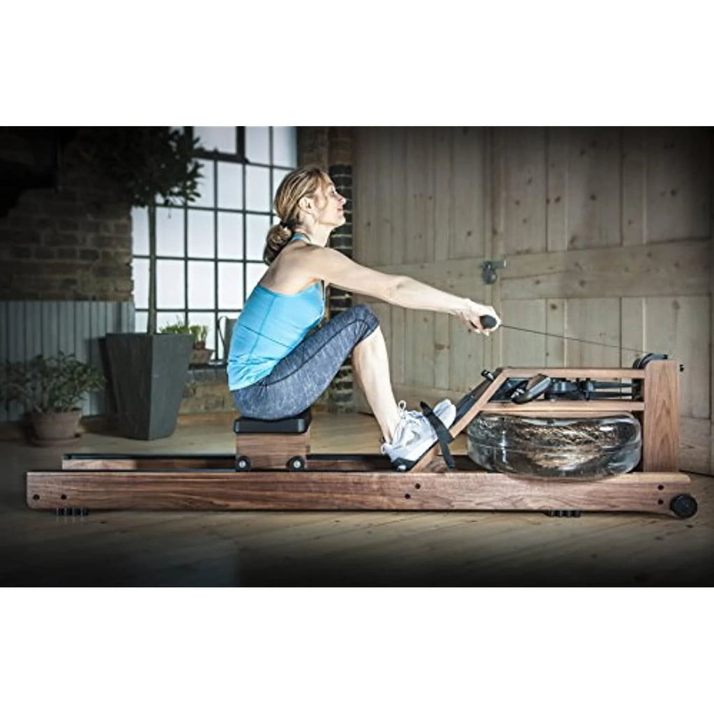 Waterrower Classic Exercise Rowing Machine in Black Walnut with S4 Monitor