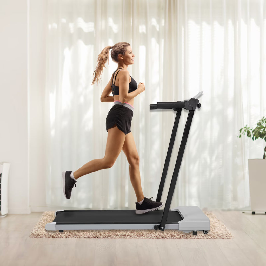 Ambifirner Portable Folding Treadmill, 3.0 HP Foldable Compact Treadmill for Home Office with 300 lb Capacity for Walking & Running