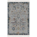 Ottomanson Machine Washable Wrinkle Free Oriental Design Cotton 5x7 Traditional Flatweave Area Rug for Living Room, Bedroom, Kitchen, Bathroom, 5' x