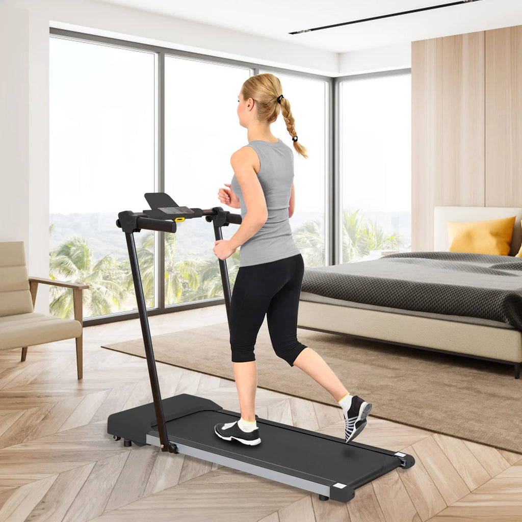 Ambifirner Portable Folding Treadmill, 3.0 HP Foldable Compact Treadmill for Home Office with 300 lb Capacity for Walking & Running