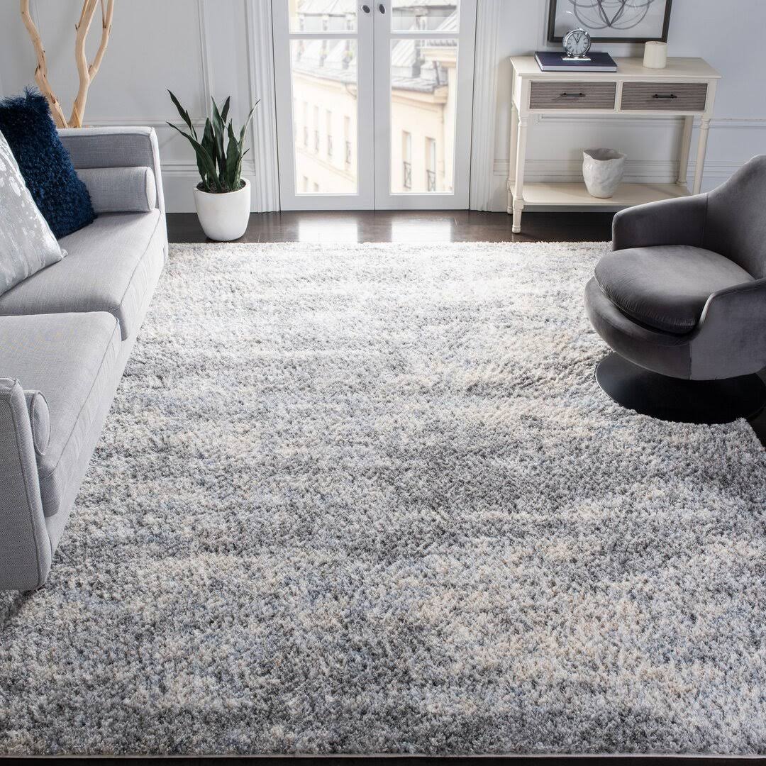Rabia Gray/Cream Area Rug Wrought Studio Rug Size Rectangle 6' x 9'