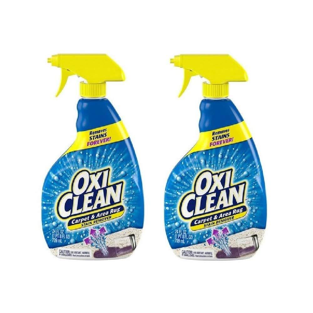 OxiClean Carpet and Area Rug Stain Remover Spray 24 Ounce 2 Pack