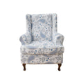 Wing Chair Slipcovers 2 Pieces Stretch Spandex Wingback Chair Covers Sofa Slipcover Printing Wingback Armchair Slipcovers Furniture Protector Couch
